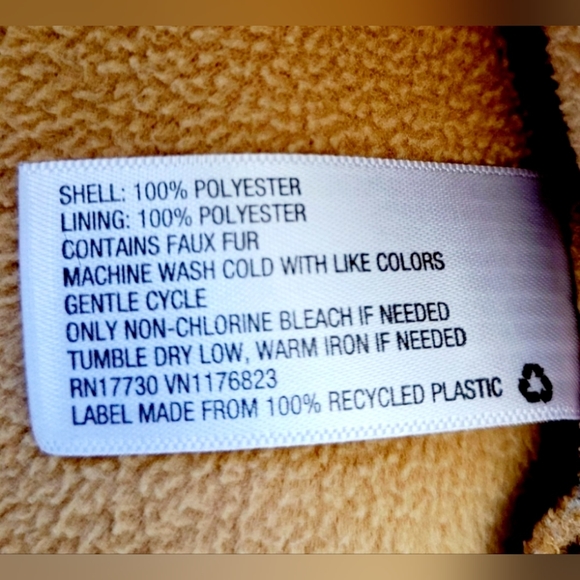 JoyLab Women's Sherpa Fleece Teddy Jacket Half Zip Pullover Camel Kangaroo Large - Picture 13 of 16